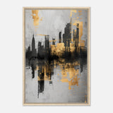 Da Vinci Abstract Wall art Print - Framed Canvas - 60x90 cm / 24x36″ - Wood frame