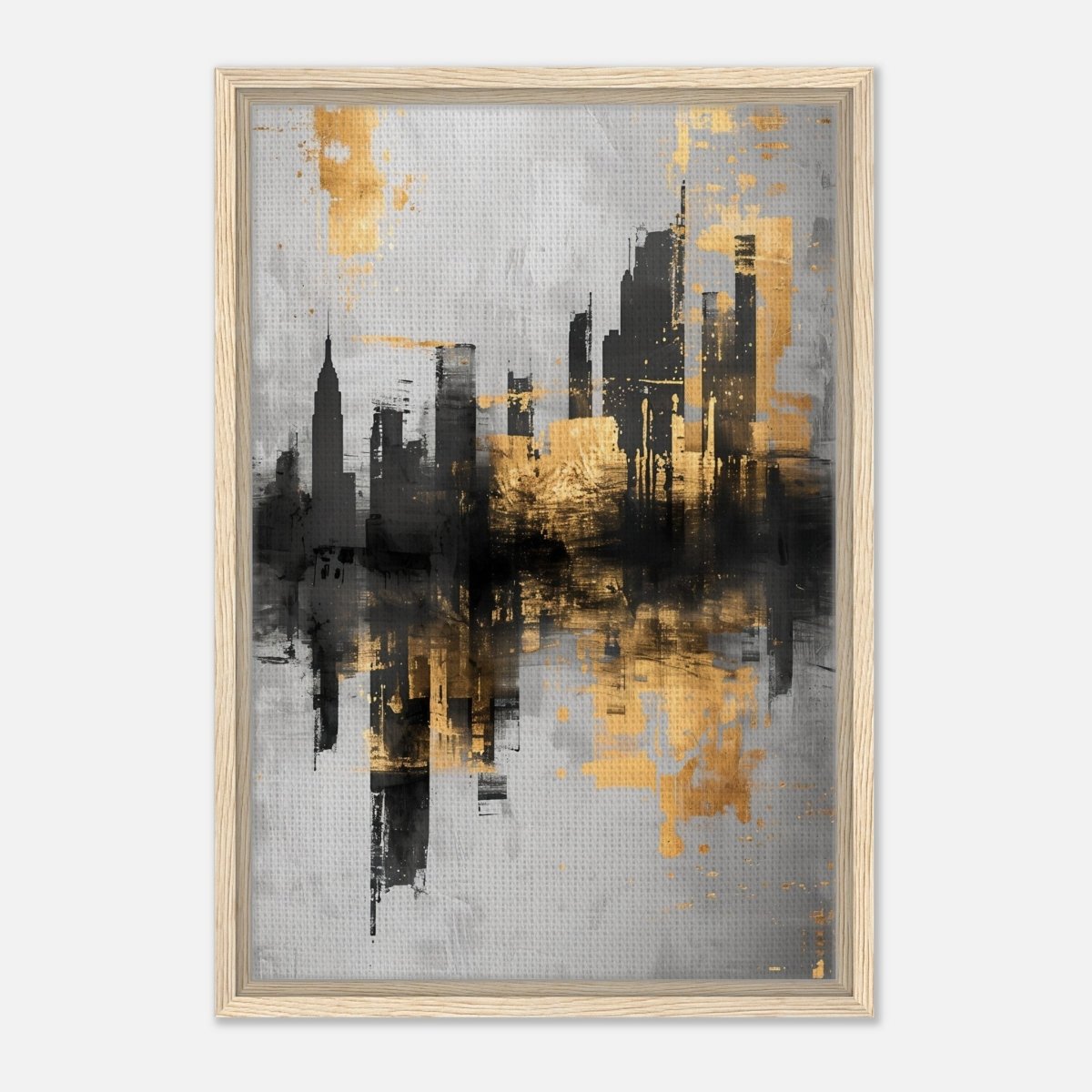 Da Vinci Abstract Wall art Print - Framed Canvas - 40x60 cm / 16x24″ - Wood frame