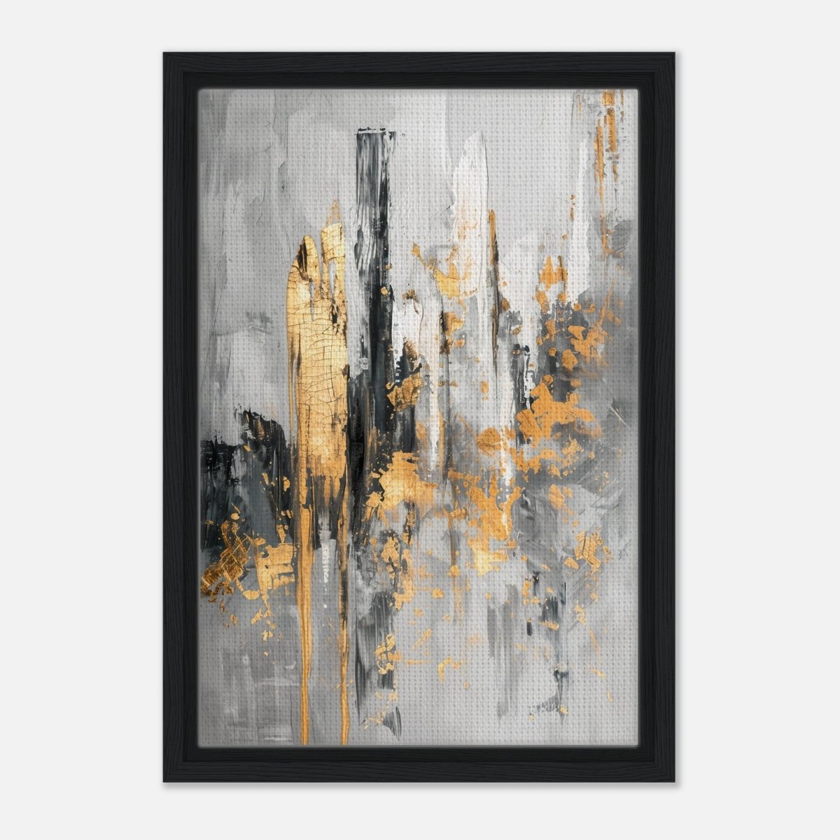 Da Vinci Abstract Wall art Print - Framed Canvas - 30x45 cm / 12x18″ - Black frame