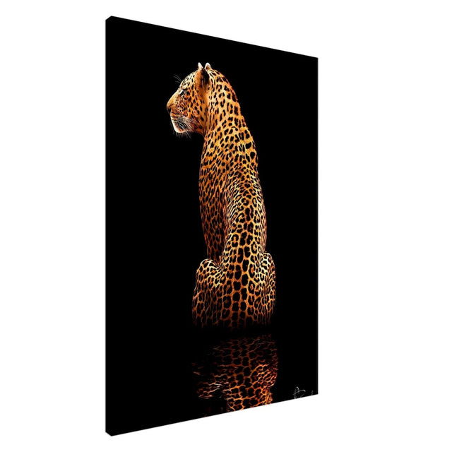 Da Vinci Animal Kingdom Wall art print | Wildlife | Leopard - Canvas - 70x100 cm / 28x40″ - Slim