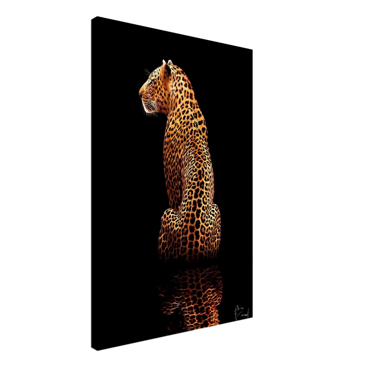 Da Vinci Animal Kingdom Wall art print | Wildlife | Leopard - Canvas - 60x90 cm / 24x36″ - Thick