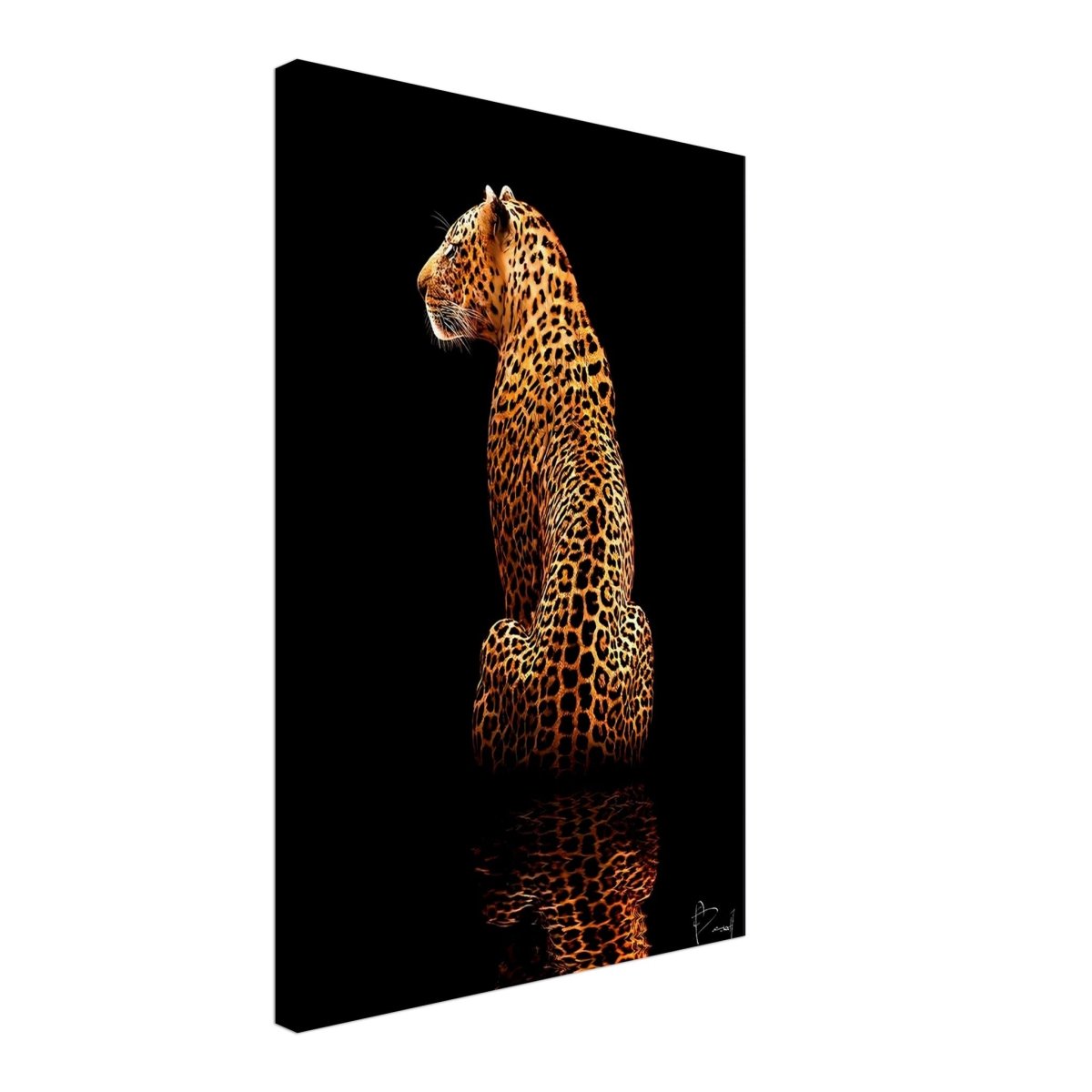 Da Vinci Animal Kingdom Wall art print | Wildlife | Leopard - Canvas - 40x60 cm / 16x24″ - Slim