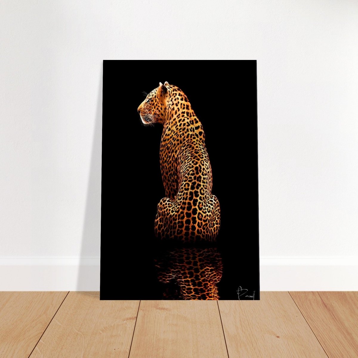 Da Vinci Animal Kingdom Wall art print | Wildlife | Leopard - Brushed Aluminum Print - 40x60 cm / 16x24″ - 