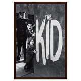 Da Vinci Pop Art wall art Print | The Kid (1921) - Framed Canvas - 60x90 cm / 24x36″ - Dark wood frame