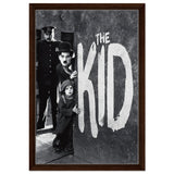 Da Vinci Pop Art wall art Print | The Kid (1921) - Framed Canvas - 40x60 cm / 16x24″ - Dark wood frame