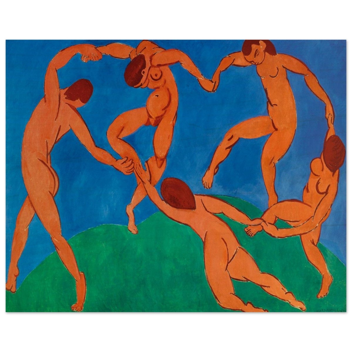 Dance by Henri Matisse | Vintage wall art print - Wood Prints - 40x50 cm / 16x20″ - 