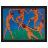 Dance by Henri Matisse | Vintage wall art print - Framed Canvas - 30x40 cm / 12x16″ - Black frame