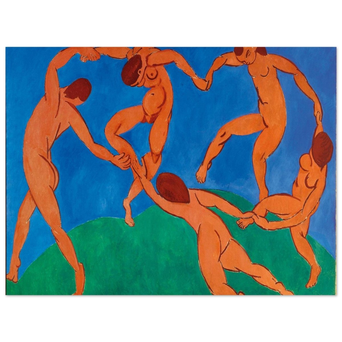 Dance by Henri Matisse | Vintage wall art print - Aluminum Print - 30x40 cm / 12x16″ - 