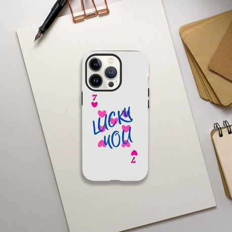 Designer Phone cases for iphone | 7 of heart | Lucky You! - iPhone 13 Pro Max - 