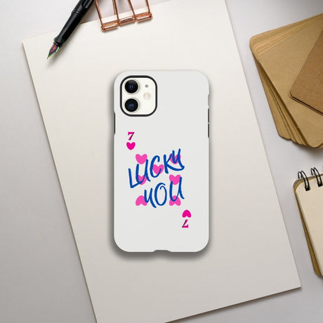 Designer Phone cases for iphone | 7 of heart | Lucky You! - iPhone 11 - 