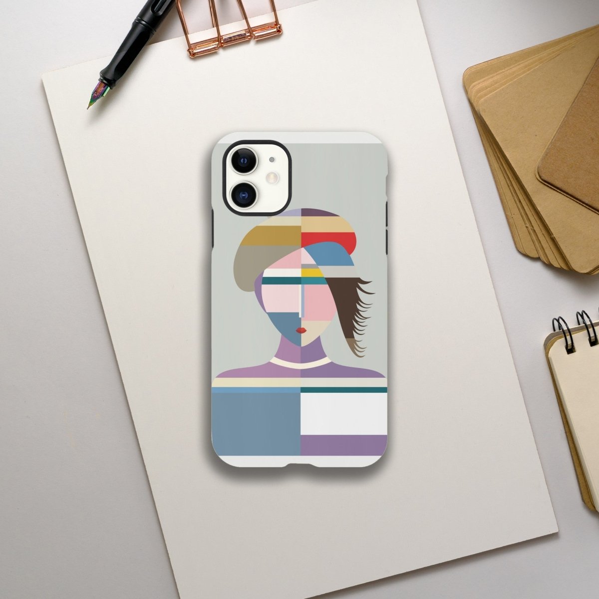 Designer Phone cases for iphone | Cubist Muse – A Modern Take on Abstract Portraiture - iPhone 11 - 