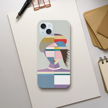 Designer Phone cases for iphone | Cubist Muse – A Modern Take on Abstract Portraiture - iPhone 15 Plus - 