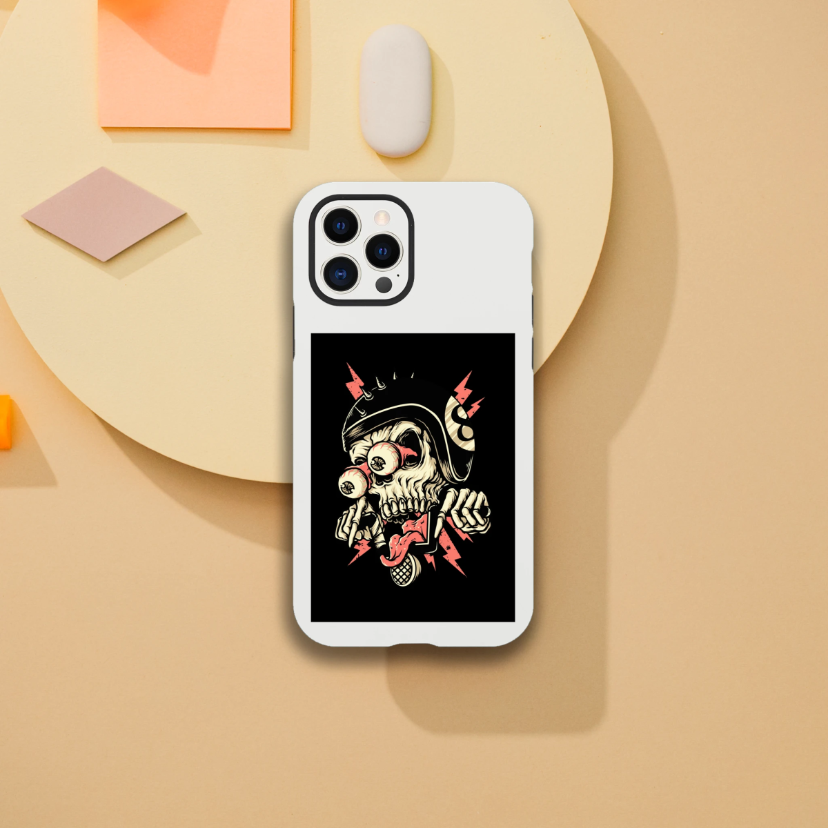 Designer Phone cases for iphone | Pop Art Skeleton | 2 design options - iPhone 12 Pro - Design Option 1 - 