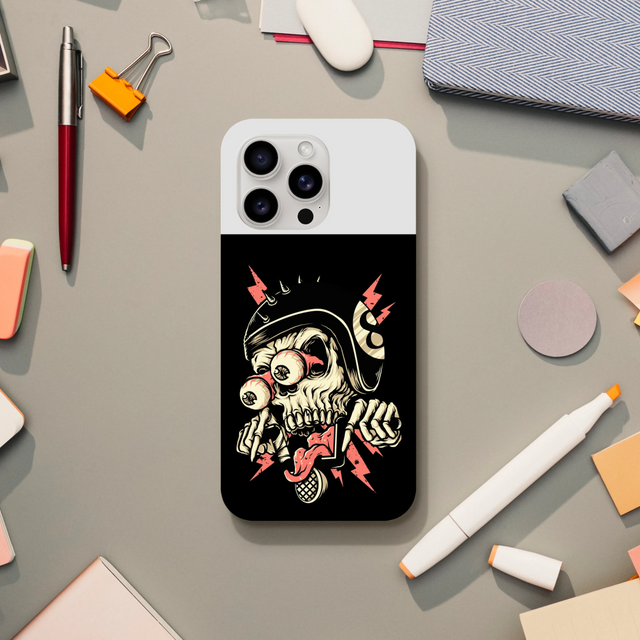 Designer Phone cases for iphone | Pop Art Skeleton | 2 design options - iPhone 15 Pro Max - Design Option 1 - 