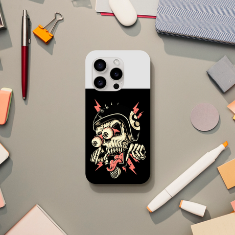 Designer Phone cases for iphone | Pop Art Skeleton | 2 design options - iPhone 15 Pro - Design Option 1 - 