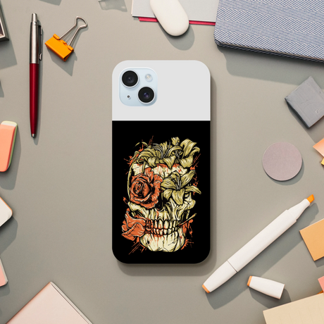 Designer Phone cases for iphone | Pop Art Skeleton | 2 design options - iPhone 15 Plus - Design Option 2 - 