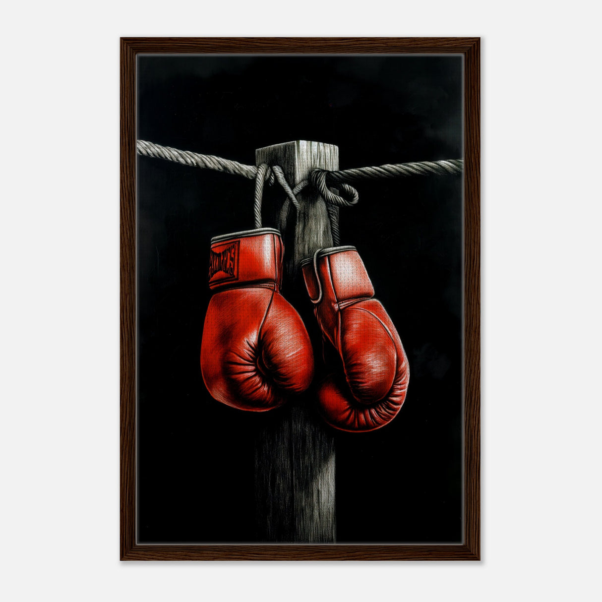  eclectic expressions wall art print boxing gloves