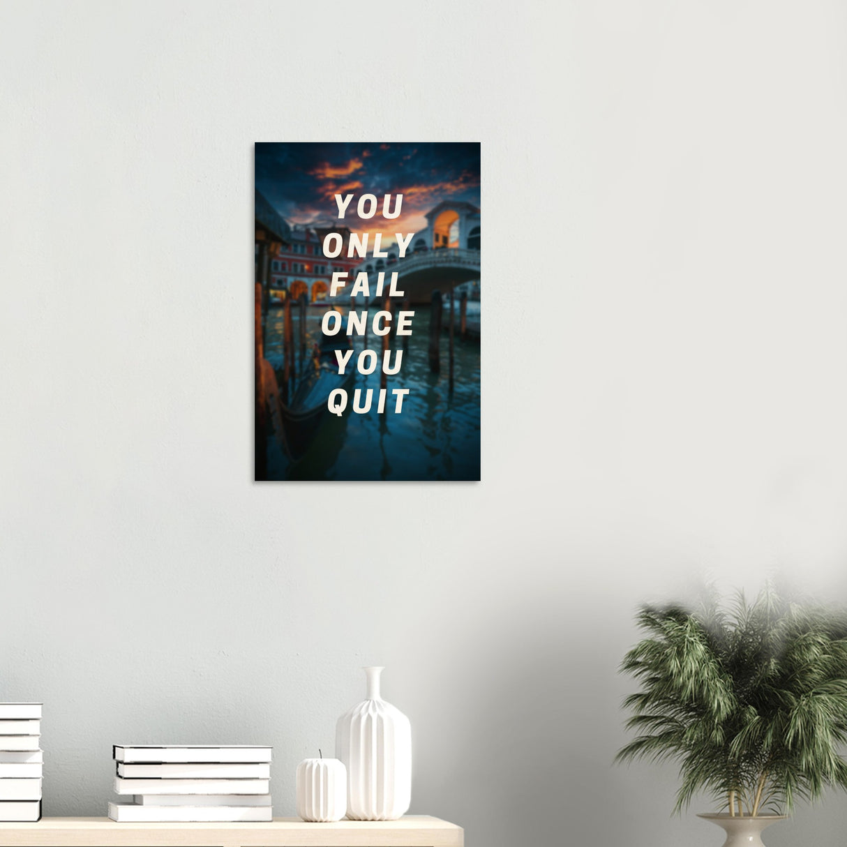 da vinci motivational wall art quit