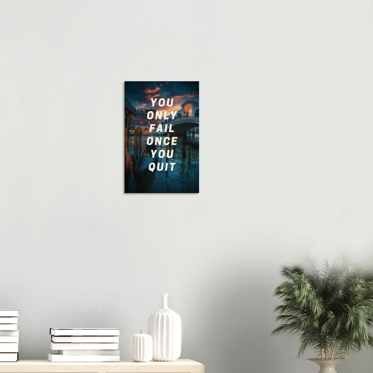 da vinci motivational wall art quit