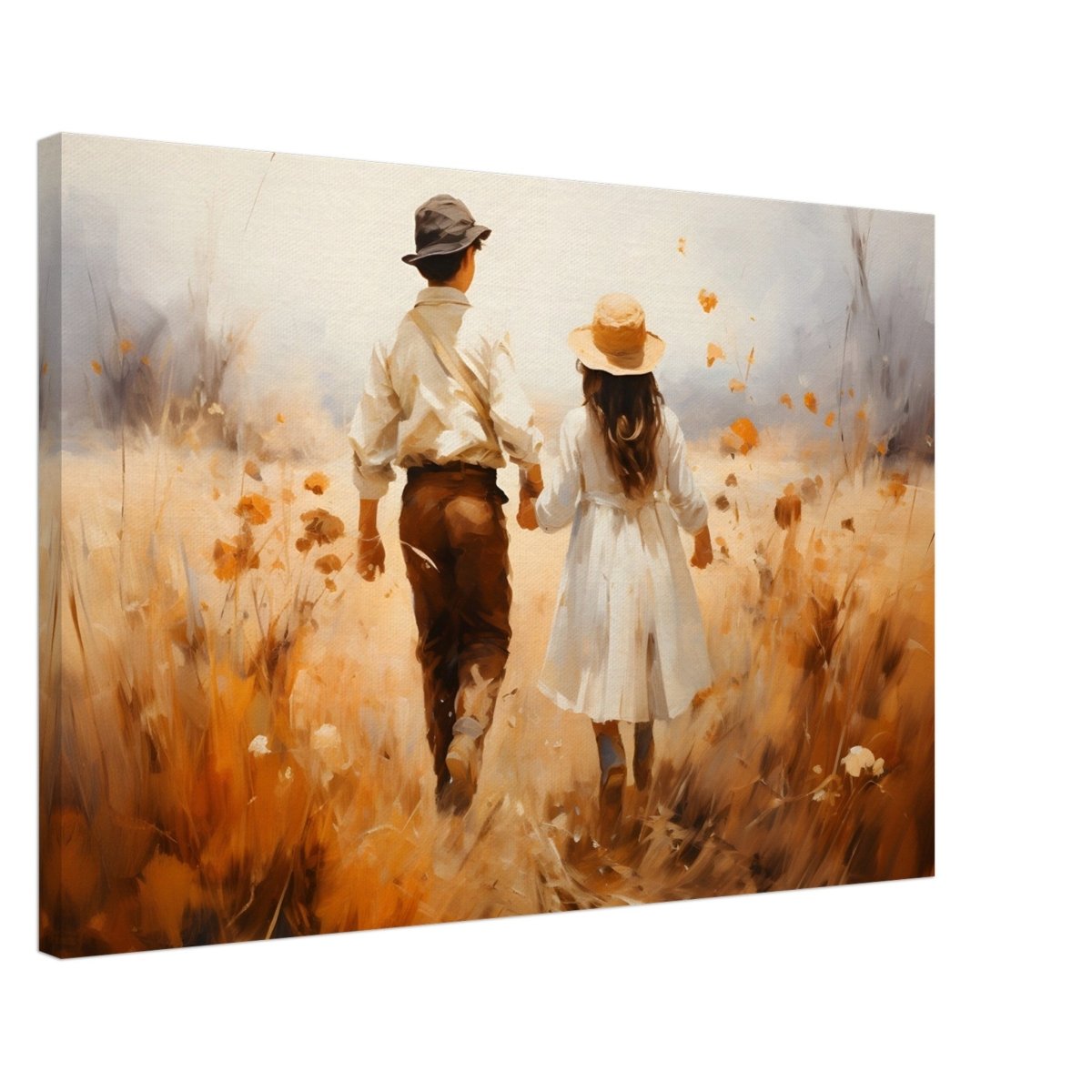 Fields of Togetherness | Impressionistic Art - Canvas - 50x75 cm / 20x30″ - 