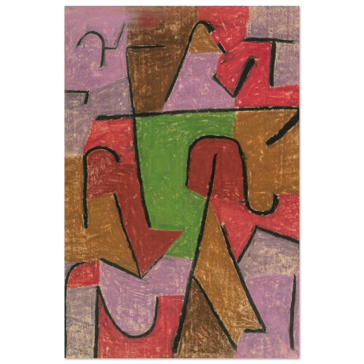 Indianisch, 1937 by Paul Klee | Vintage wall art print - Wood Prints - 40x60 cm / 16x24″ - 