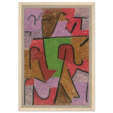 Indianisch, 1937 by Paul Klee | Vintage wall art print - Framed Canvas - 30x45 cm / 12x18″ - Wood frame