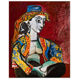 Jacqueline in Turkish Costume by Pablo Picasso | Cubism Art wall art print - Aluminum Print - 40x50 cm / 16x20″ - 