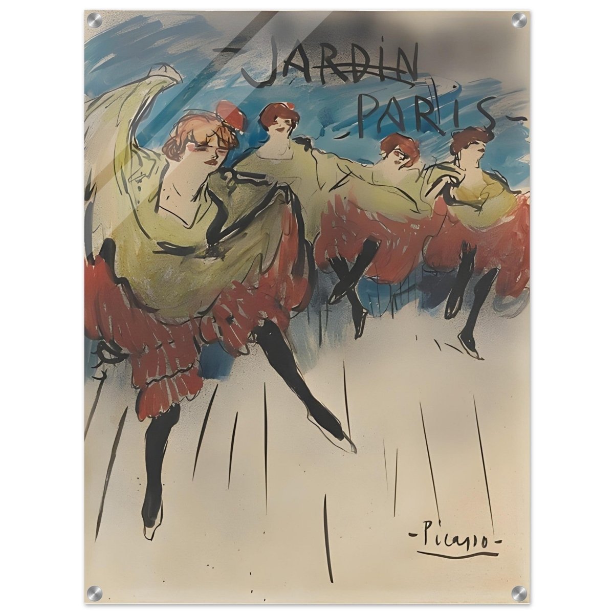 Jardin de Paris by Pablo Picasso | Post - Impressionist - Acrylic Print - 60x80 cm / 24x32″ - 