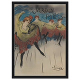 Jardin de Paris by Pablo Picasso | Post - Impressionist - Framed Canvas - 50x70 cm / 20x28″ - Black frame