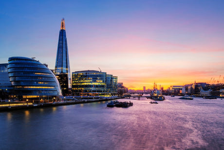 London Riverside & Greenwich Park - Iconic Landmarks by the Thames | 3 Design Options - 30x45 cm / 12x18″ - Design Option 2 - Acrylic Print