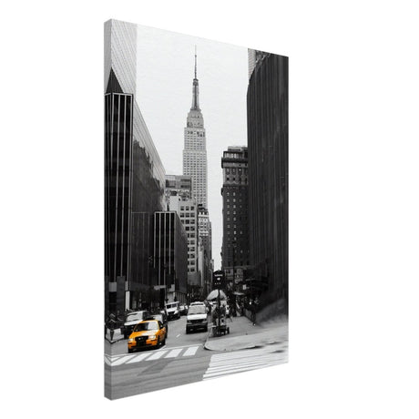 Manhattan Moments - Empire State Tower and Yellow Cab - Canvas - 50x75 cm / 20x30″ - 