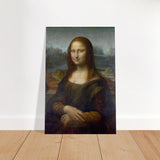 Mona Lisa by Leonardo da Vinci - Brushed Aluminum Print - 30x45 cm / 12x18″ - 