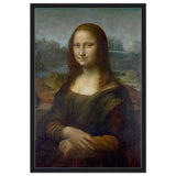 Mona Lisa by Leonardo da Vinci - Framed Canvas - 60x90 cm / 24x36″ - Black frame