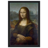 Mona Lisa by Leonardo da Vinci - Framed Canvas - 40x60 cm / 16x24″ - Black frame