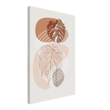 Monstera Minimal: Abstract Flow | Wall art Print - 40x60 cm / 16x24″ - Canvas - 