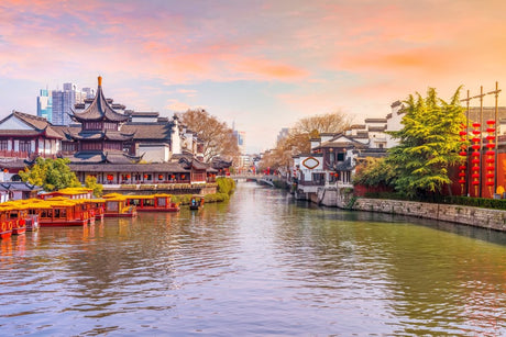 Nanjing Riverside - Serenity by the Yangtze | China | 2 Design Options - 30x45 cm / 12x18″ - Design Option 1 - Acrylic Print