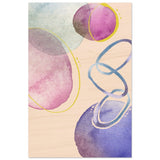 Pastel Harmony Abstract | Wall art Print - 60x90 cm / 24x36″ - Wood Prints - 