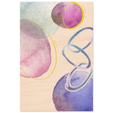 Pastel Harmony Abstract | Wall art Print - 30x45 cm / 12x18″ - Wood Prints - 