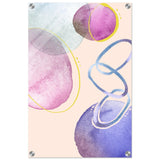 Pastel Harmony Abstract | Wall art Print - 40x60 cm / 16x24″ - Acrylic Print - 