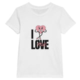 Premium Kids Crewneck T-shirt | I Love Me - S - White - 