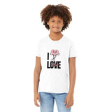 Premium Kids Crewneck T-shirt | I Love Me - S - Black - 