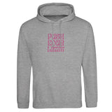 Premium Unisex Pullover Hoodie | JustHoods | Push Your Limits - Heather Grey - M - 