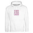 Premium Unisex Pullover Hoodie | JustHoods | Push Your Limits - Arctic White - M - 