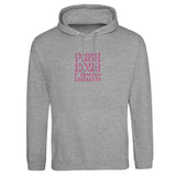 Premium Unisex Pullover Hoodie | JustHoods | Push Your Limits - Heather Grey - S - 