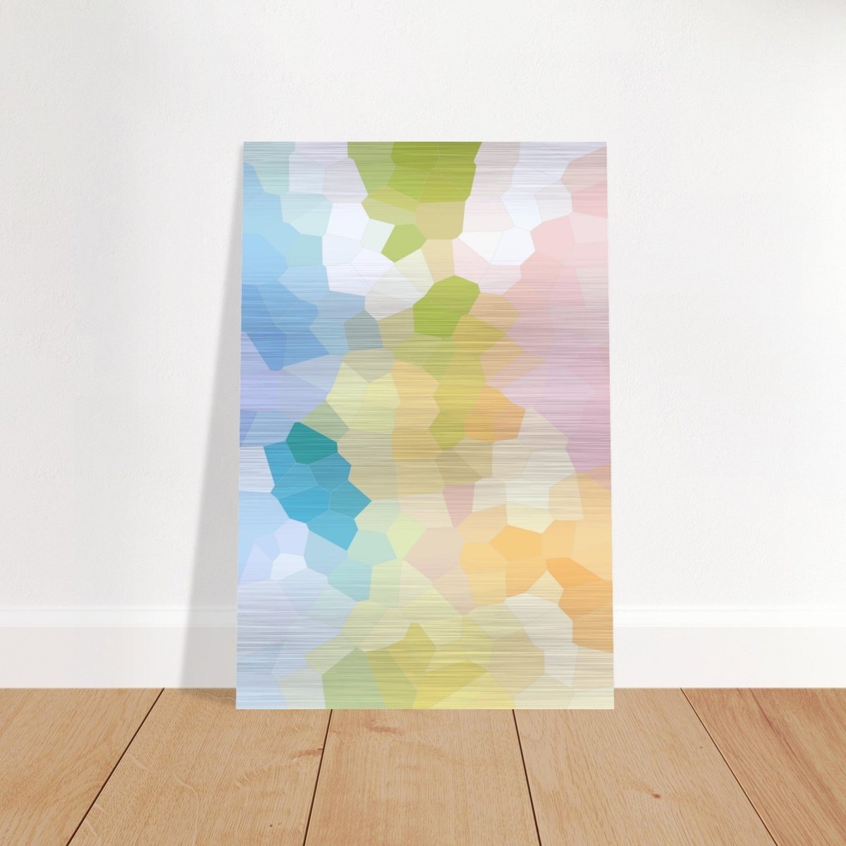 Radiant Harmony: A Burst of Life and Color | Abstract Wall art Print - 60x90 cm / 24x36″ - Brushed Aluminum Print - 