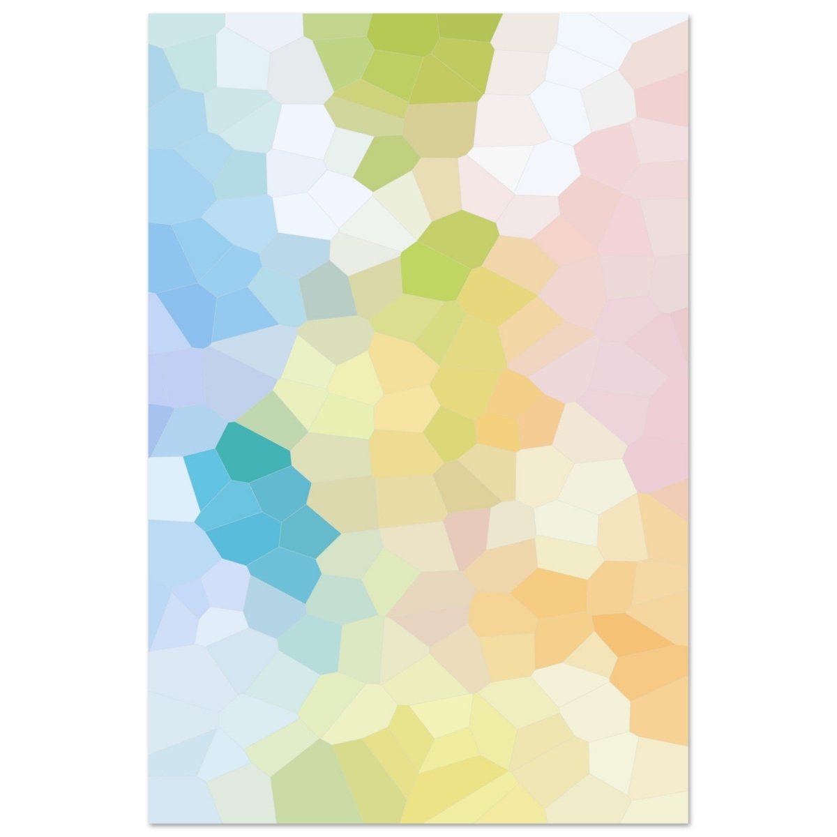 Radiant Harmony: A Burst of Life and Color | Abstract Wall art Print - 30x45 cm / 12x18″ - Aluminum Print - 