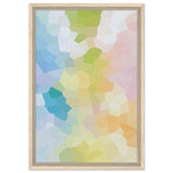 Radiant Harmony: A Burst of Life and Color | Abstract Wall art Print - 40x60 cm / 16x24″ - Framed Canvas - Wood frame