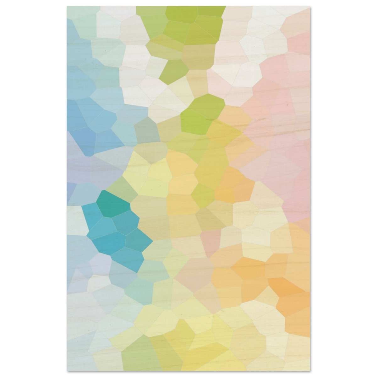 Radiant Harmony: A Burst of Life and Color | Abstract Wall art Print - 50x75 cm / 20x30″ - Wood Prints - 