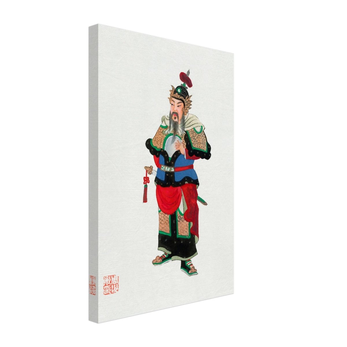 Regal Warrior's Tale | Traditional Chinese Historical Art - Canvas - 30x45 cm / 12x18″ - 