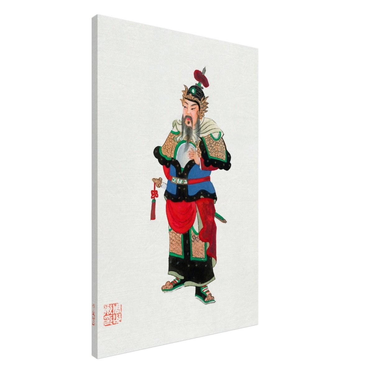 Regal Warrior's Tale | Traditional Chinese Historical Art - Canvas - 60x90 cm / 24x36″ - 